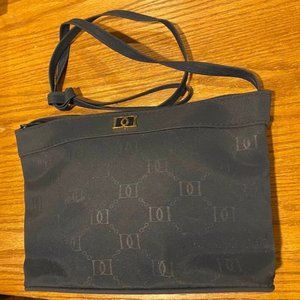 Small Navy Blue, Zip-top Shoulder Bag - NEW